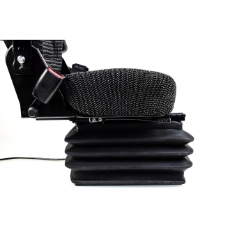  Fotel siedzenie ciągnikowe pneumatyczne komfortowe materiałowe + podłokietnik + osłona  ALASKA matrix